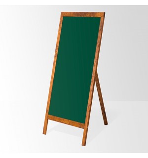 Penguen 50 cm x 110 cm Ahşap Ayaklı Menü Tahtası Yeşil